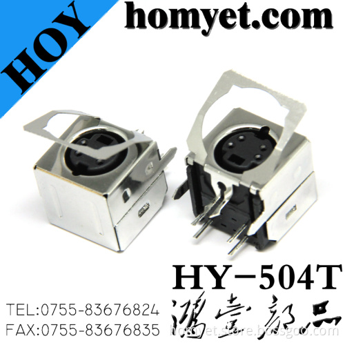 High Quality Min Pin Connector with Four Needles (HY-504T) for Wiring Equipment
